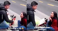 Joven le pide matrimonio a su novio entre gritos y ruegos, pero él no responde: “Cásate conmigo, te elegí a ti”